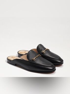 Sam Edelman Leather Linnie Bit Mules Loafers Flats Size 7